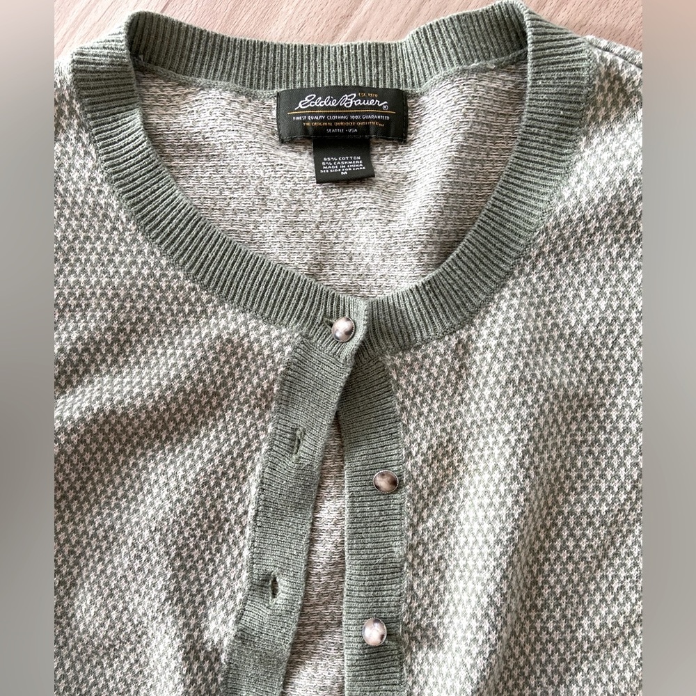 Eddie Bauer sage green sweater